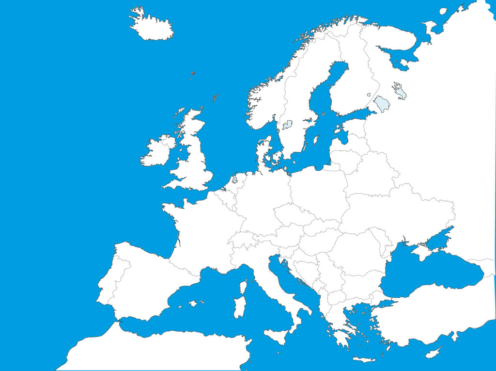 1024x765 Map Of Europe Template Free Vectors Ui Download