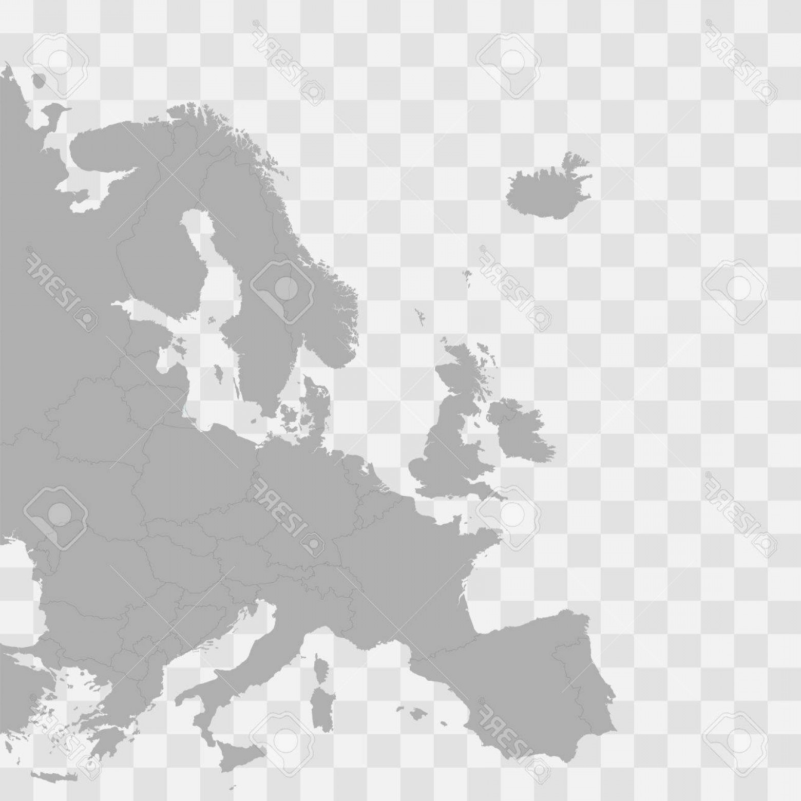 1560x1560 Vector Of Western Europe Map Handandbeak