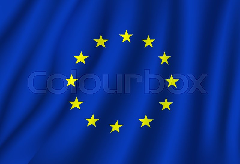 800x549 European Union Flag Vector On Wavy Stock Vector Colourbox