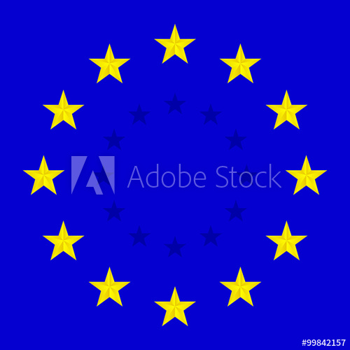 500x500 European Union Flag Vector Illustration