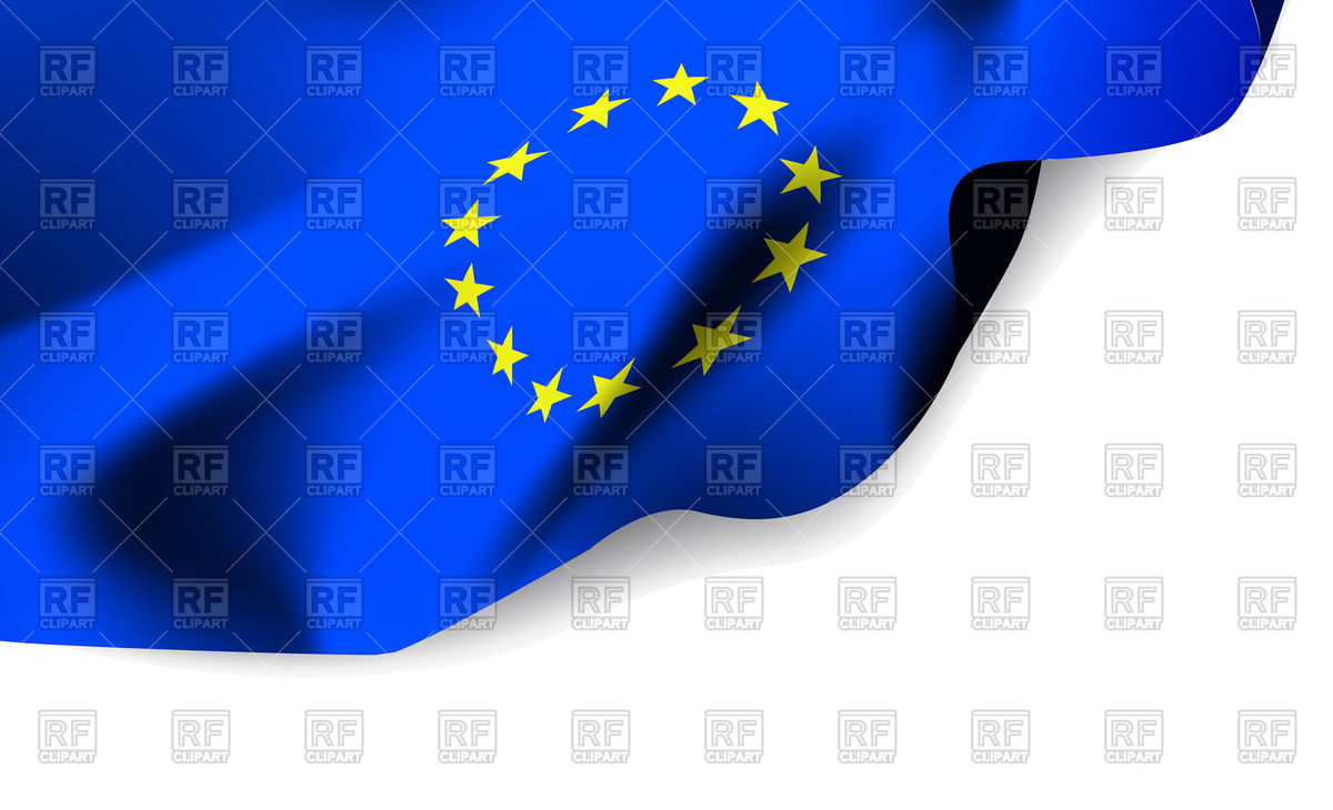 1200x730 European Union Waving Flag Vector Image Of Signs, Symbols, Maps