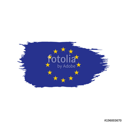 500x500 European Union Flag, Vector Illustration Stock Image And Royalty