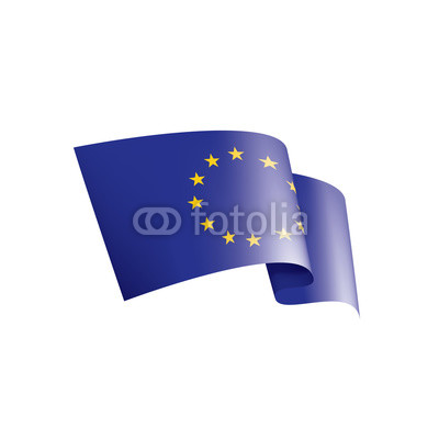 400x400 European Union Flag, Vector Illustration On A White Background