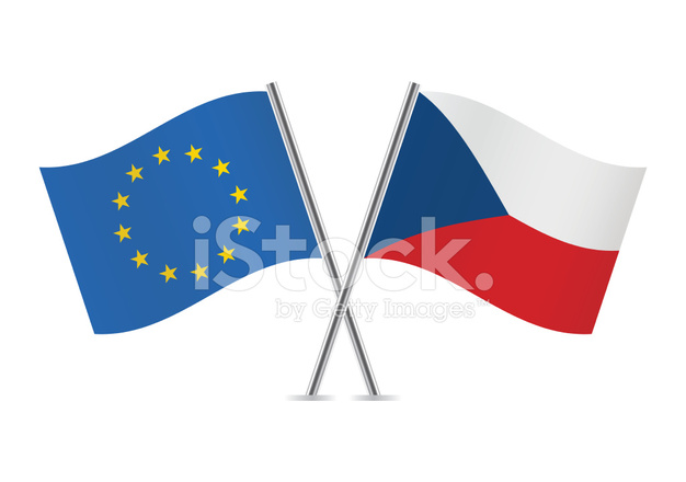 626x440 Czech And European Union Stock Vector
