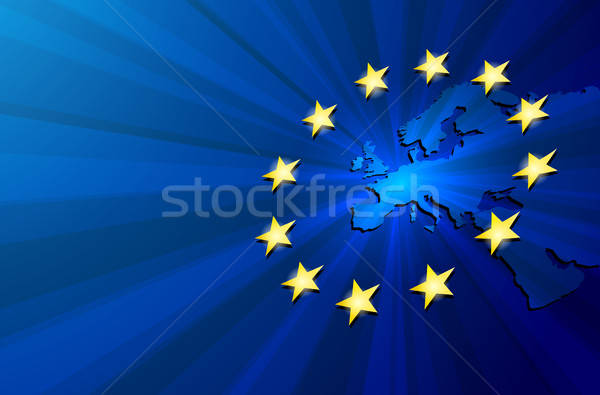 600x395 Europe Map And European Union Flag Vector Illustration Maryna