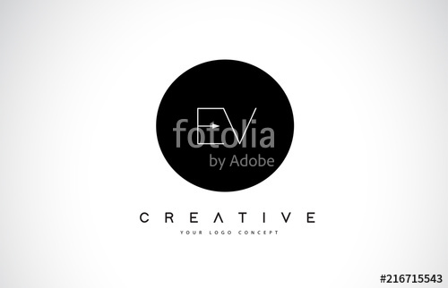 500x322 Ev E V Logo Design With Black And White Creative Text Letter