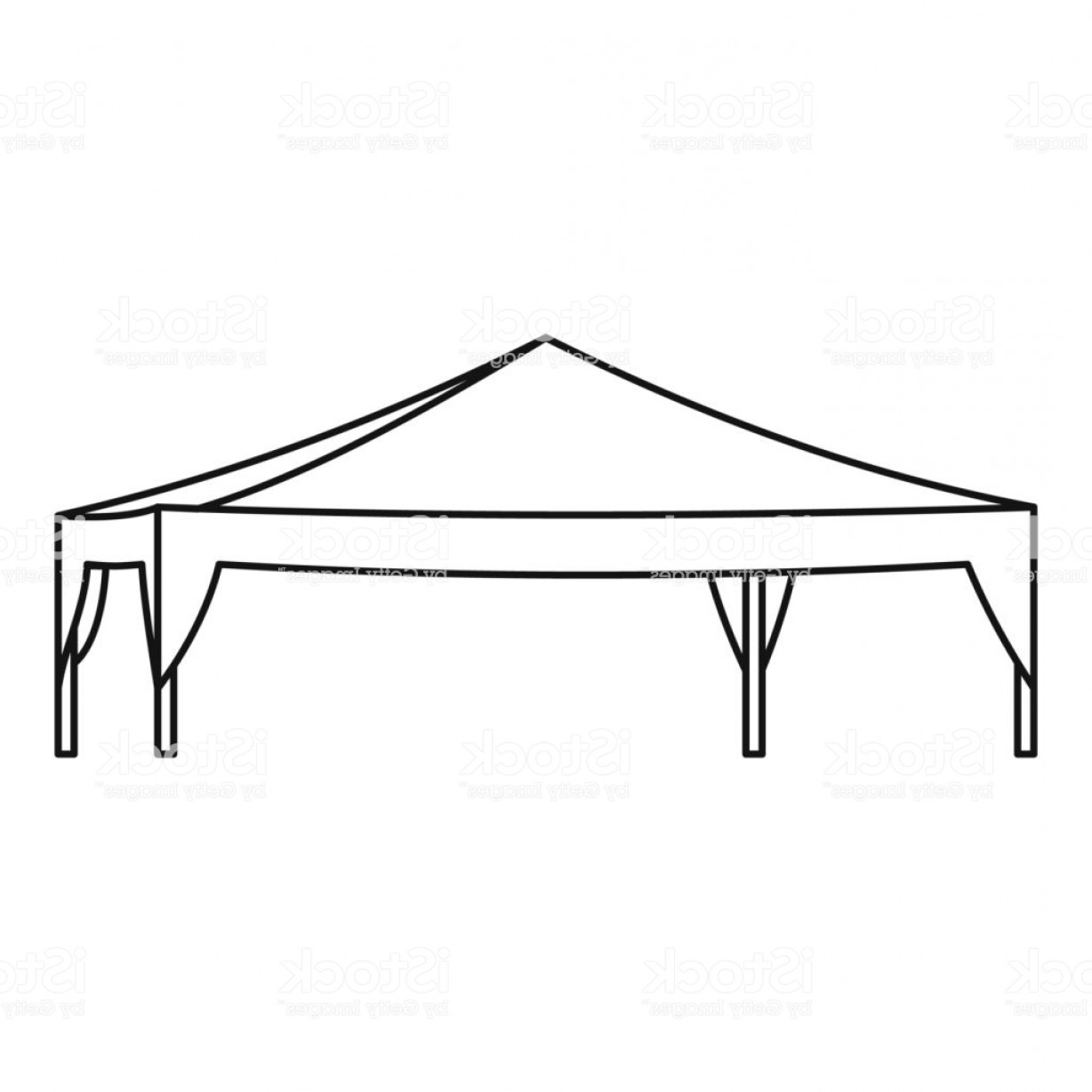 1228x1228 Event Tent Icon Outline Style Gm Handandbeak
