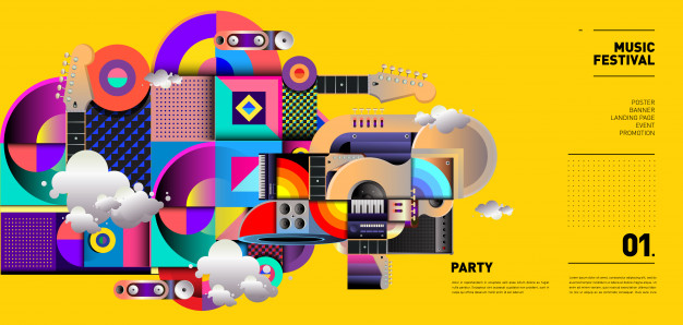 Music Festival Illustration Design For Party And Event Vector 626x298 Music Festival Illustration Design For Party And Event Vector