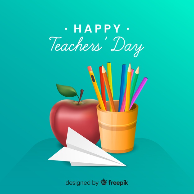 Realistic Design Teachers' Day Event Vector Free Download 626x626 Realistic Design Teachers' Day Event Vector Free Download