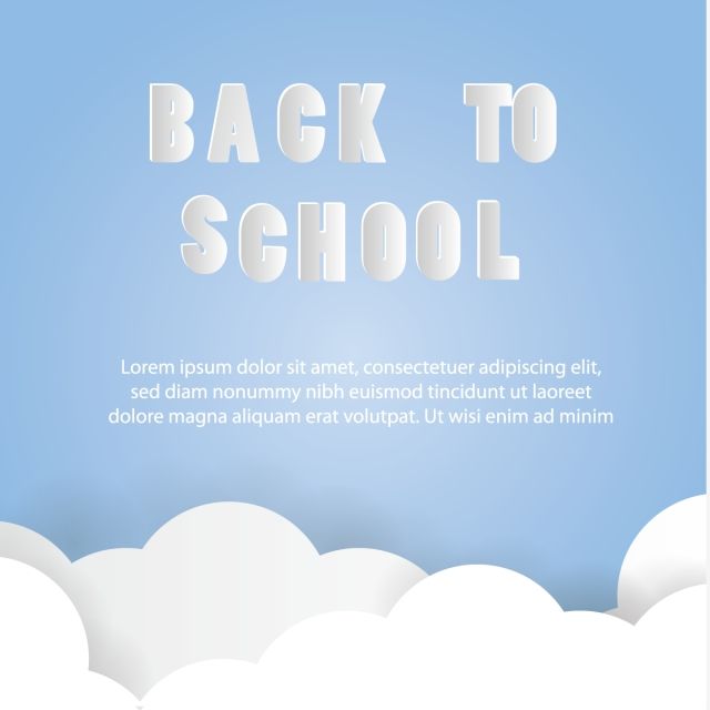 Back To School Paper Art Vector, School, Back, Banner Png 640x640 Back To School Paper Art Vector, School, Back, Banner Png