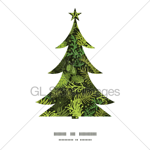 500x500 Vector Evergreen Christmas Tree Christmas Tree Silhouette Gl