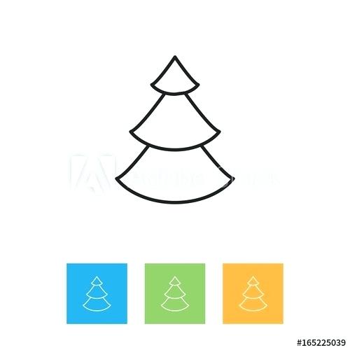 500x500 Evergreen Tree Outline