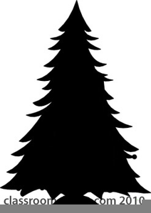 212x300 Clipart Evergreen Tree Silhouette Free Images