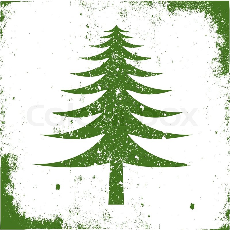 800x800 Symbol Evergreen Tree Stock Vector Colourbox