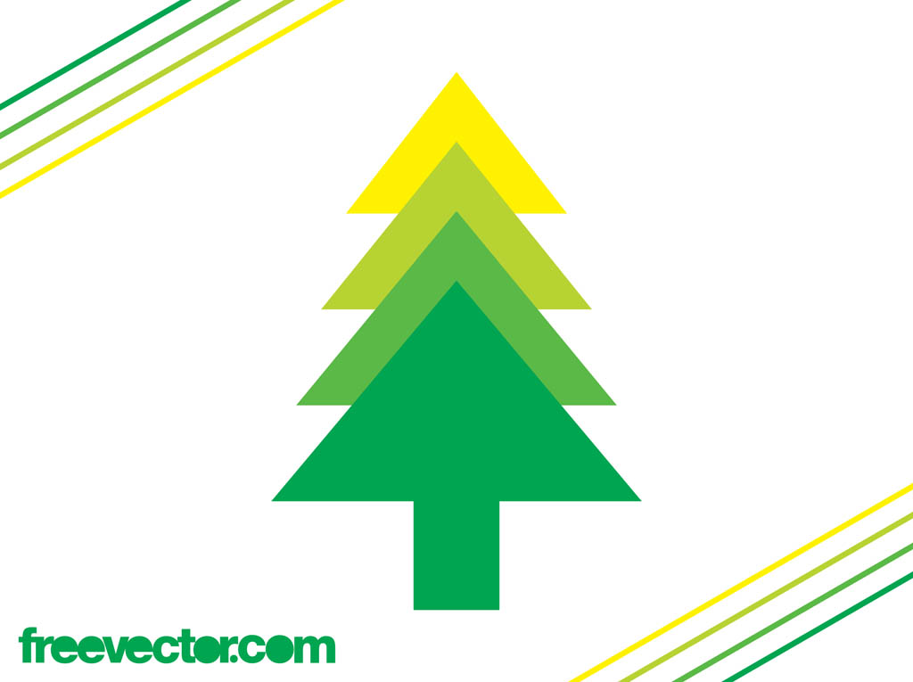 1024x765 Evergreen Tree Icon Vector Art Graphics