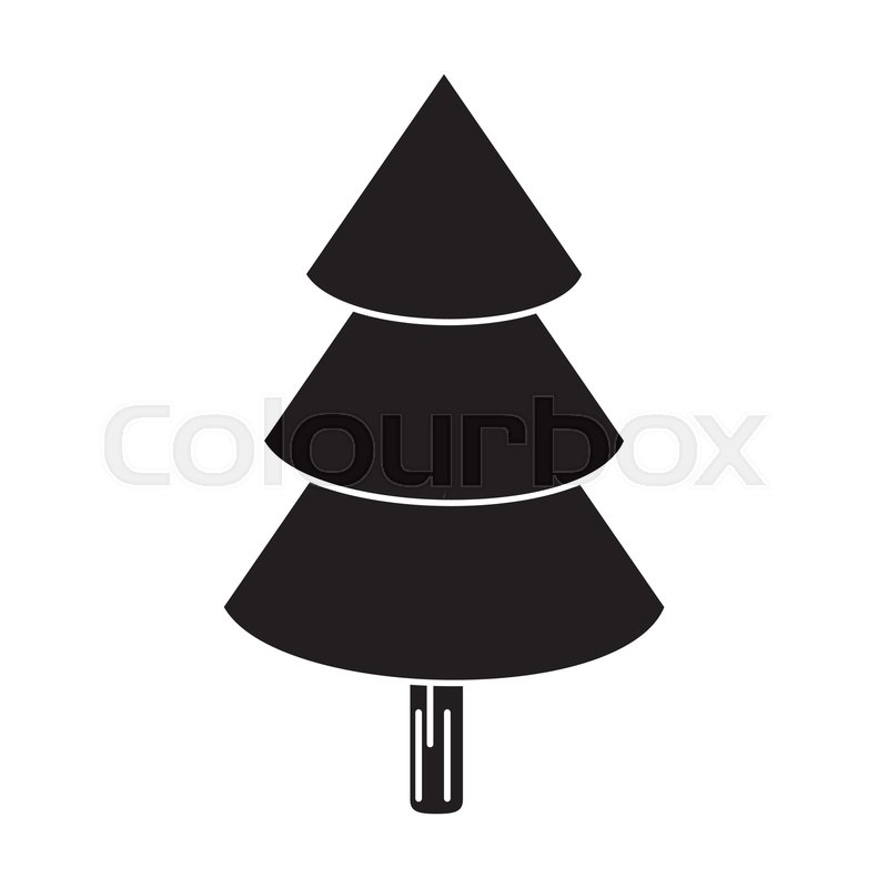 800x800 Canadian Evergreen Tree Pine Pictogram Stock Vector Colourbox