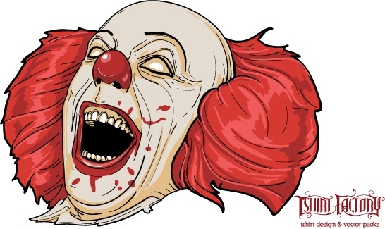 546x325 Evil Clown Free Vector In Adobe Illustrator