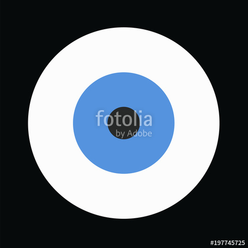 500x500 Blue Evil Eye Vector On Black Background Stock Image And Royalty