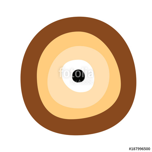 500x500 Greek Evil Eye Vector In Brown Colors