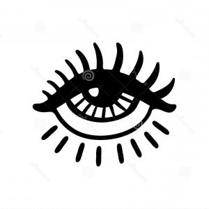 300x300 Evil Eye In Black And Grey Colors Vector Soidergi