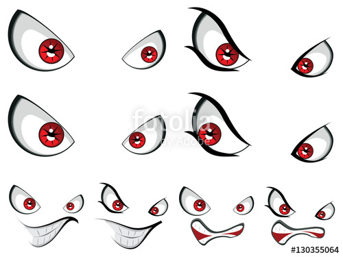 500x375 Evil Face With Red Eyes Stock Image And Royalty Free Vector