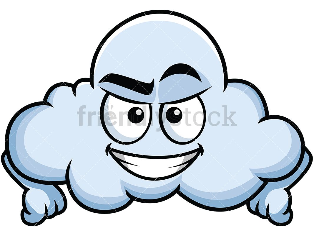 1067x800 Cunning Evil Face Cloud Emoji Emoji Clipart Cloud Emoji, Emoji