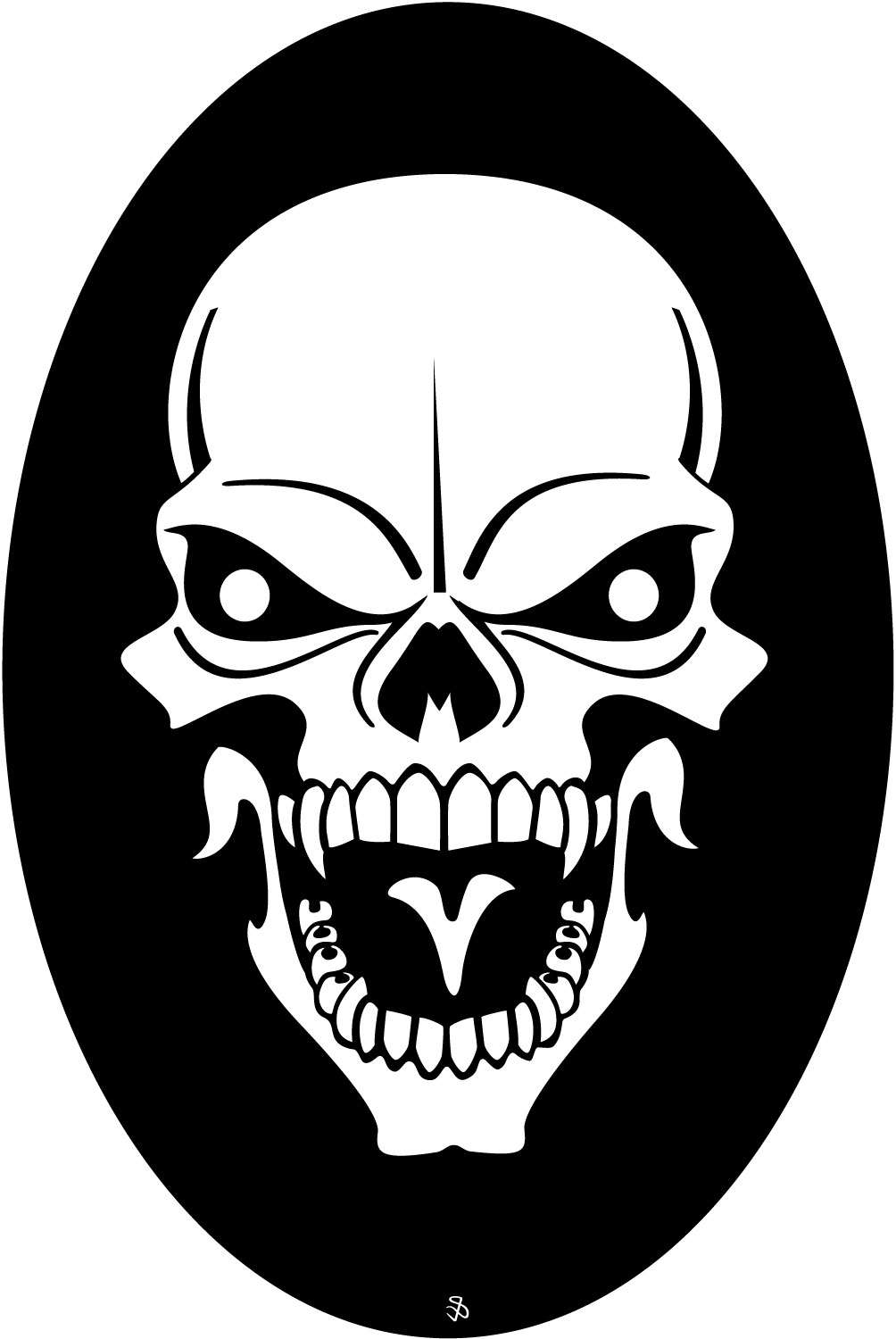 Evil Skull Vector