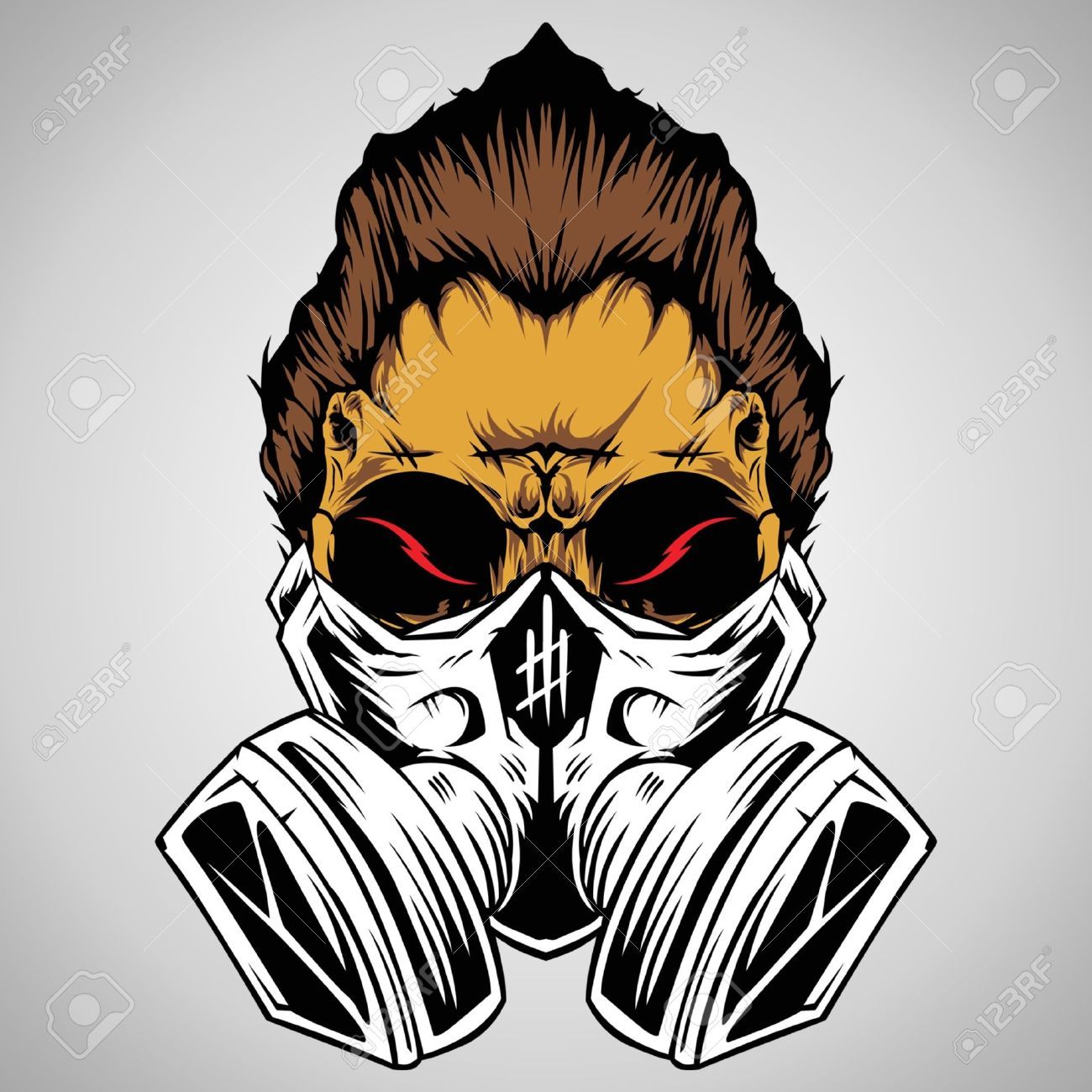 1300x1300 Drawing Evil Skull Vector Illustration Graffitti Drawings
