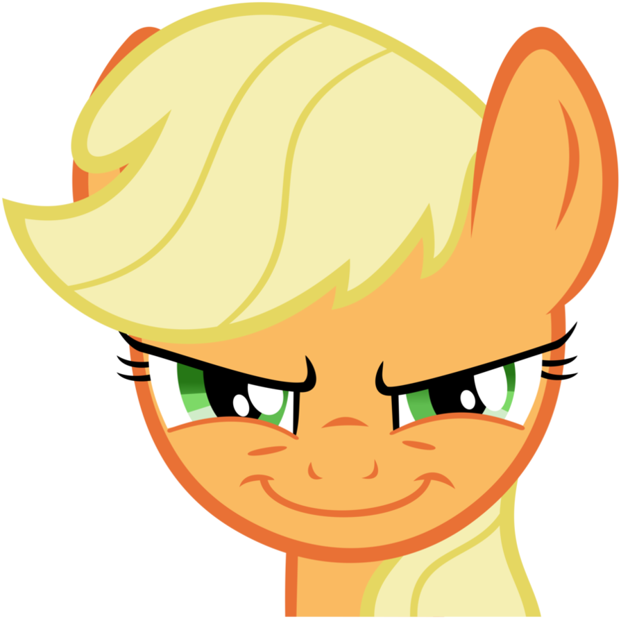 895x892 Download Applejack Vector Evil