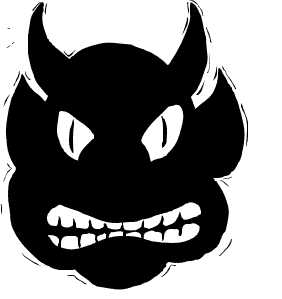 282x299 Halloween Evil Smile Clipart