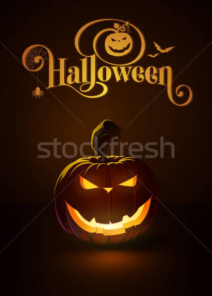 429x600 Jack O Lantern Dark Evil Smile Vector Illustration George Nazlis