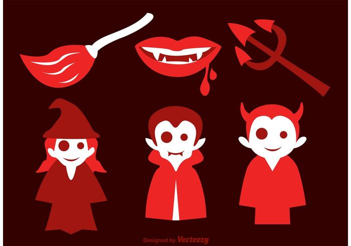 700x490 Evil Halloween Vector Icons