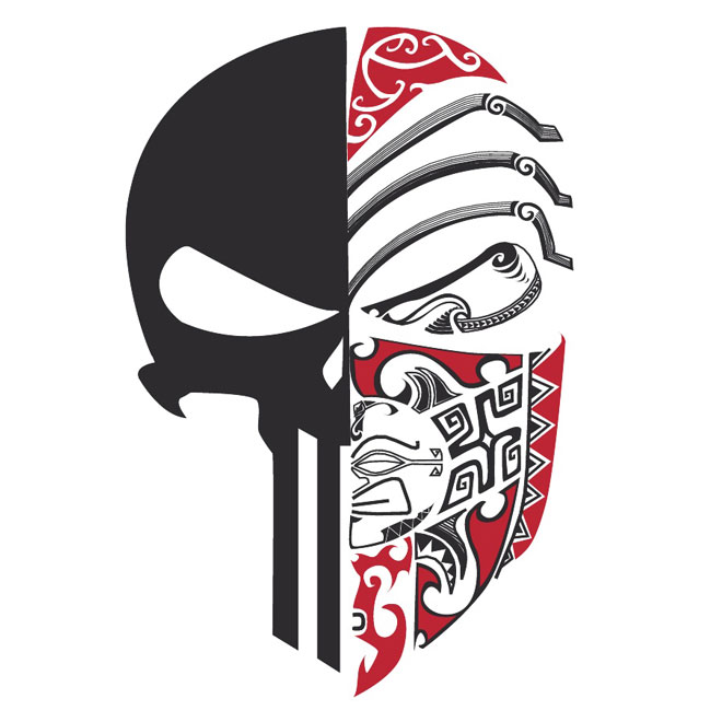 660x660 Skull Half Evil Vector Image