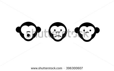 450x282 See No Evil, Hear No Evil, Speak No Evil Vector Illustration