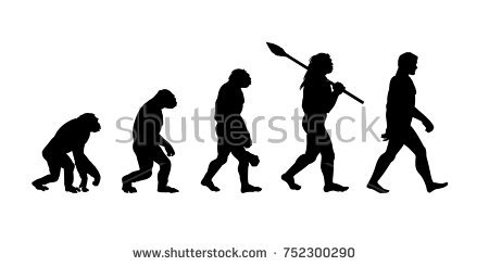 450x245 Evolution Of Man Silhouette