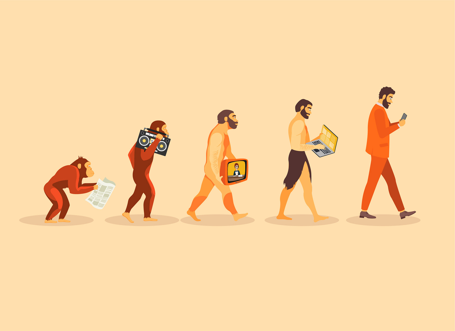 Human Evolution Drawing at Explore collection of