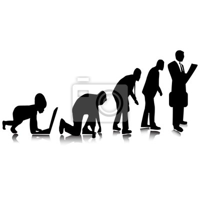 Business Evolution Vector Wall Mural Murals Crouching, Promotion 400x400 Business Evolution Vector Wall Mural Murals Crouching, Promotion