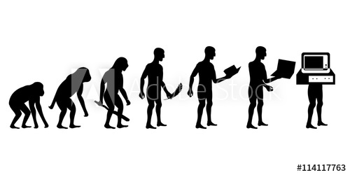 Human Evolution From Monkey To Cyborg 500x250 Human Evolution From Monkey To Cyborg