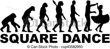 Square Dance Evolution Clipart Vector 450x203 Square Dance Evolution Clipart Vector