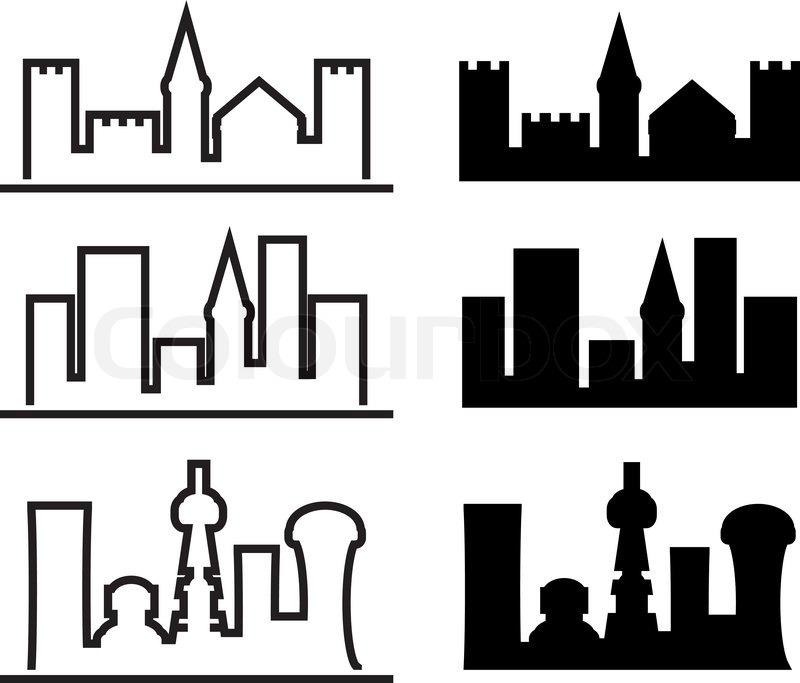 City Evolution Vector Illustration Stock Vector Colourbox 800x683 City Evolution Vector Illustration Stock Vector Colourbox