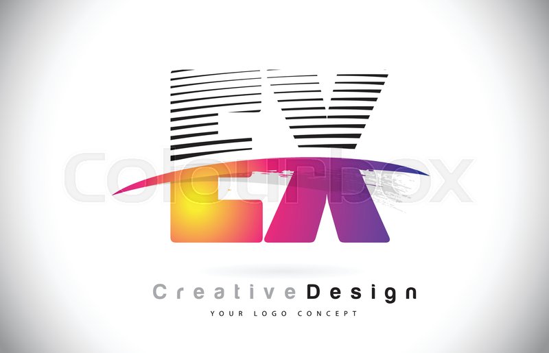 800x515 Ex E X Letter Logo Design With Stock Vector Colourbox