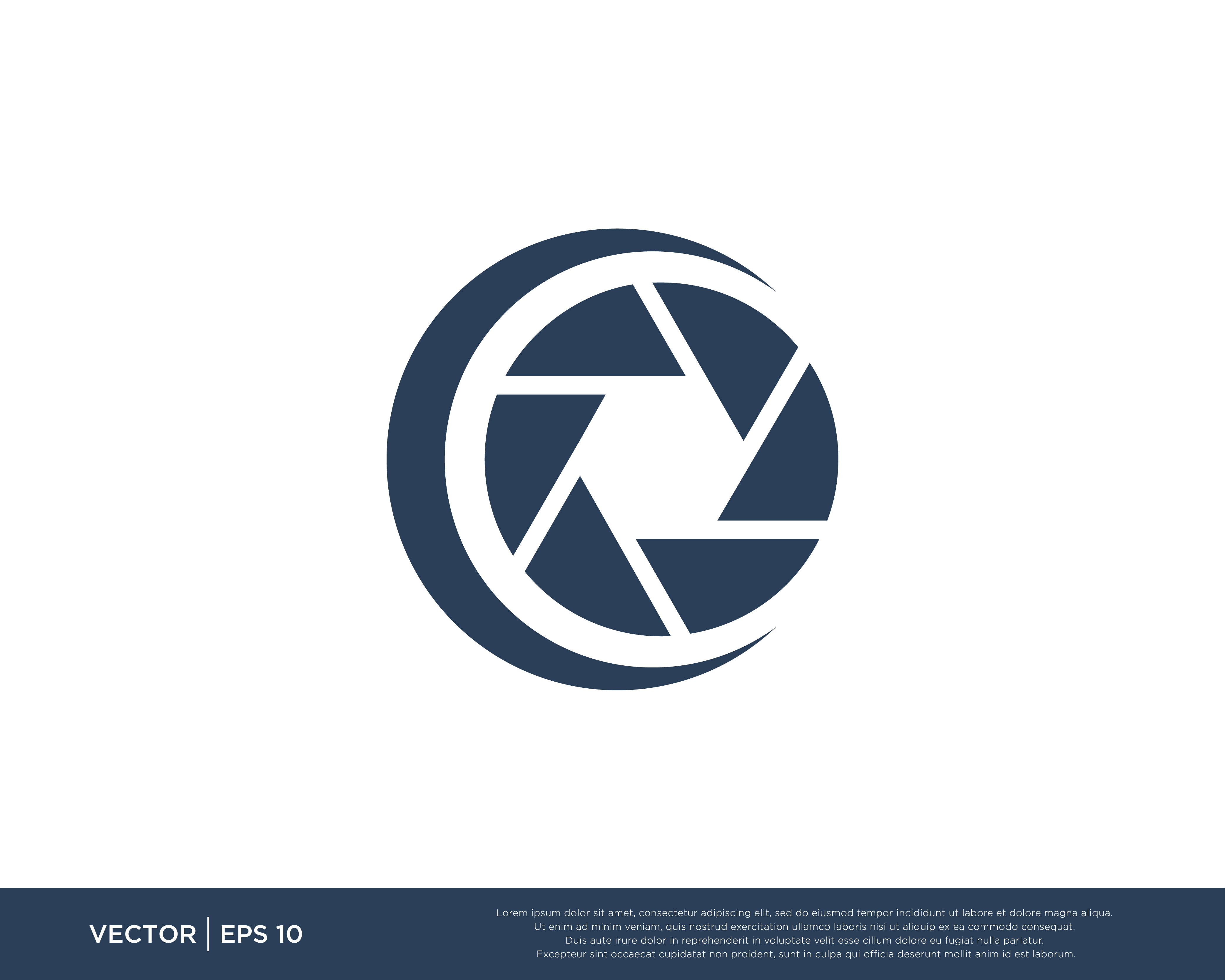 4167x3333 Camera Shutter Logo Icon Vector