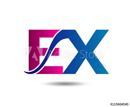 500x412 E And X Logo Vector, Ex Sign