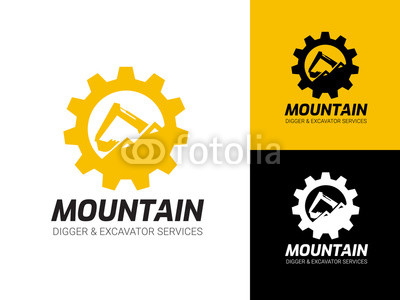 400x300 Excavator And Backhoe Logo Vector Illustration Buy Photos Ap