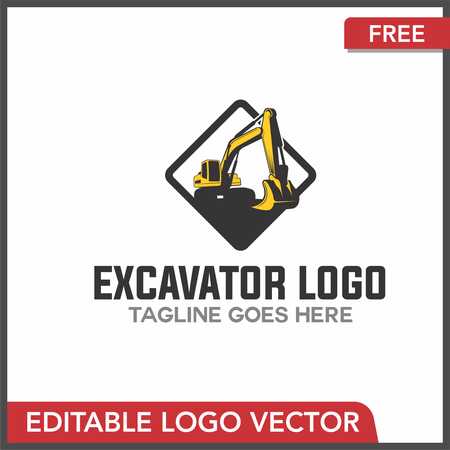 450x450 Free Excavator Logo Vector Design Hqgraphics