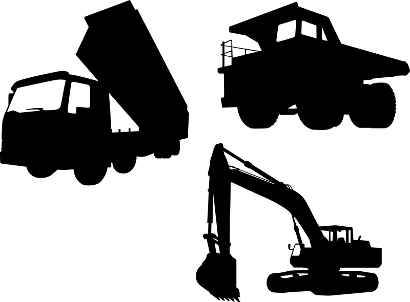 Excavator Silhouette Vector at Vectorified.com | Collection of ...