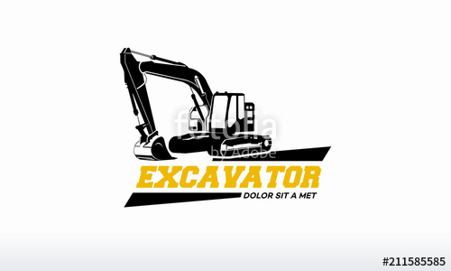 Download Excavator Silhouette Vector at Vectorified.com | Collection of Excavator Silhouette Vector free ...