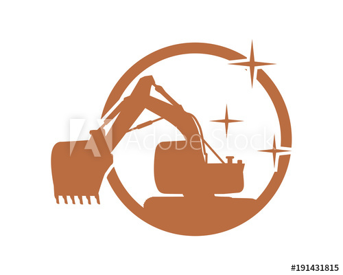 500x400 Silhouette Excavator Excavation Heavy Machinery Builder Image