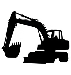 238x250 Excavator Silhouette Vector