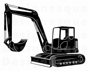 340x270 Excavator Vector Etsy